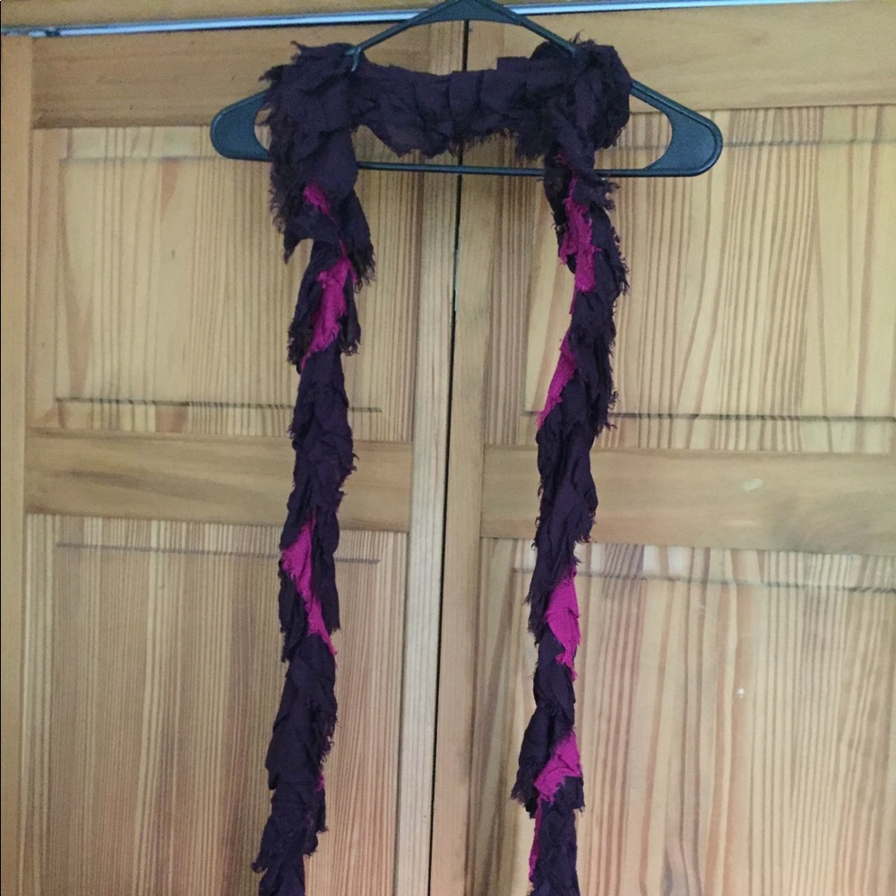 Purple and pink scarf